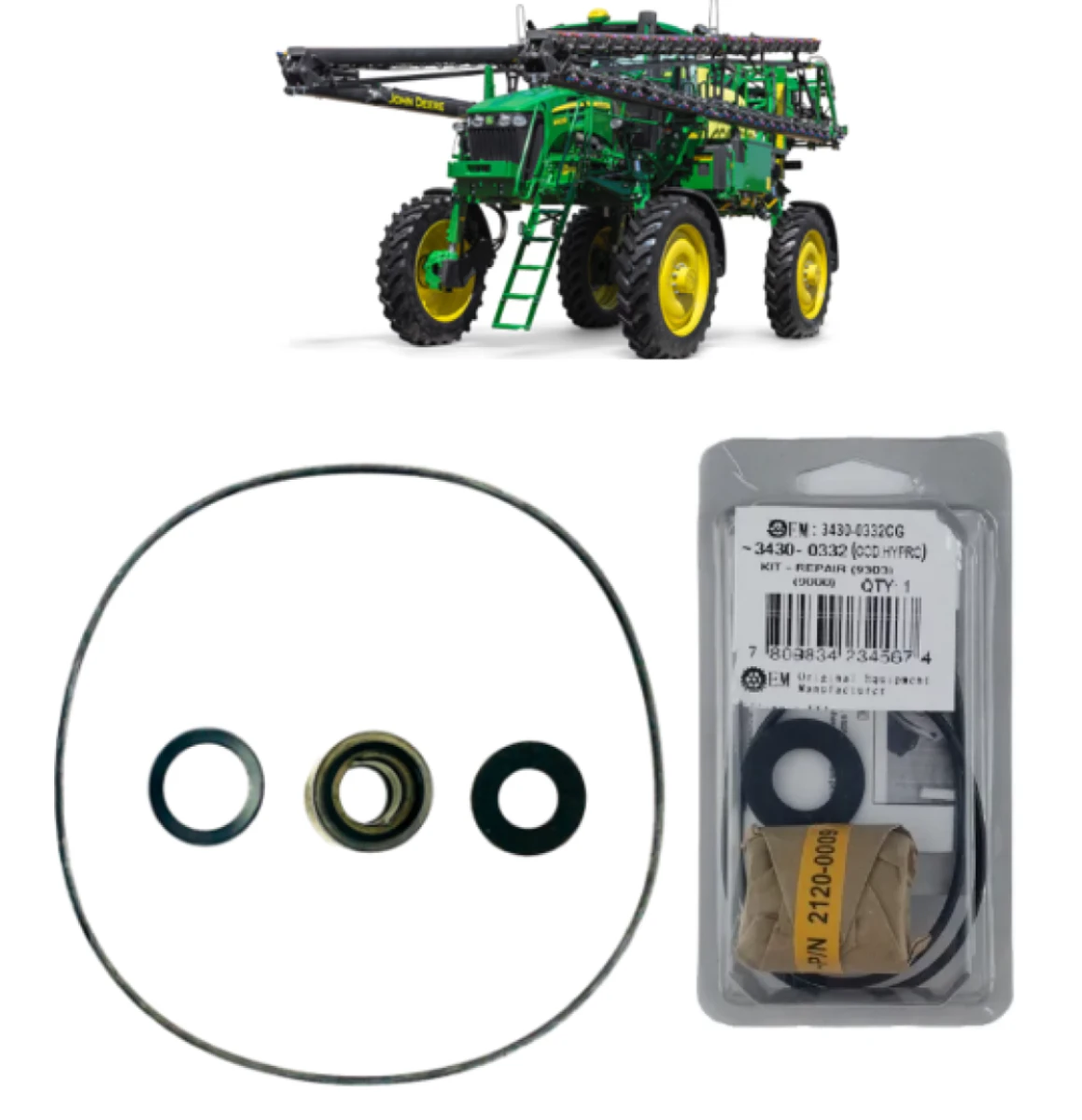 Kit Reparo Bomba de Solução Pulverizador John Deere AN206043